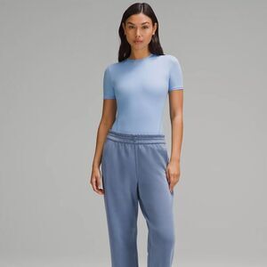 NWT Lululemon Wundermost Ultra-Soft Nulu Short-Sleeve Crew Thong Bodysuit